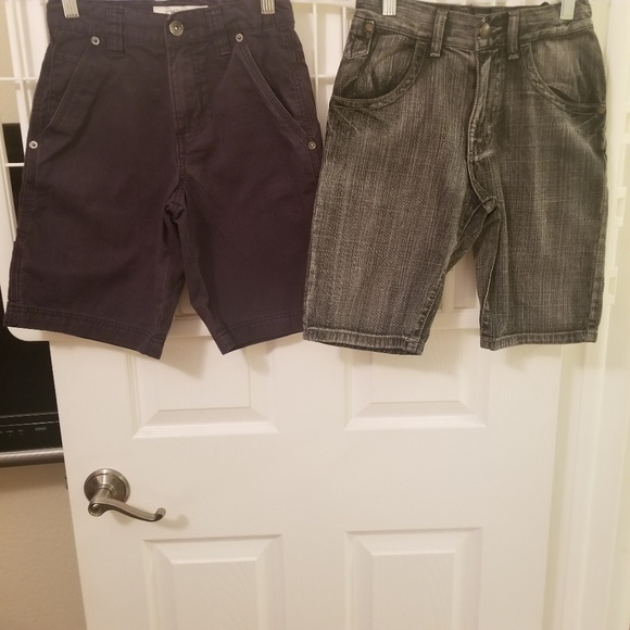 Boys Shorts Size 8 Navy & Black Wash Denim Bundle - Picture 8 of 8
